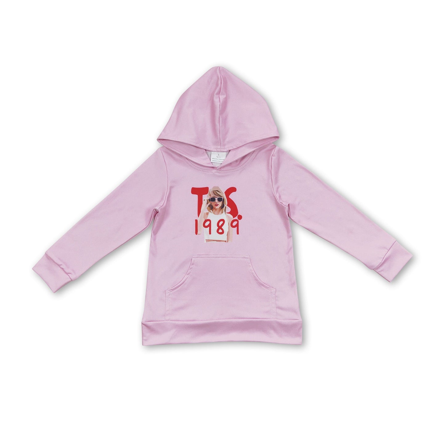 Rosa Langarm-Kapuzenpullover für Sängerinnen