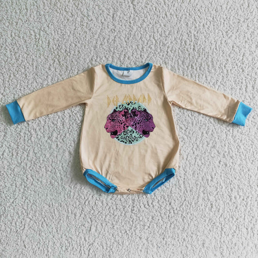 Tiger Leopard Langarm Baby Kinder Strampler