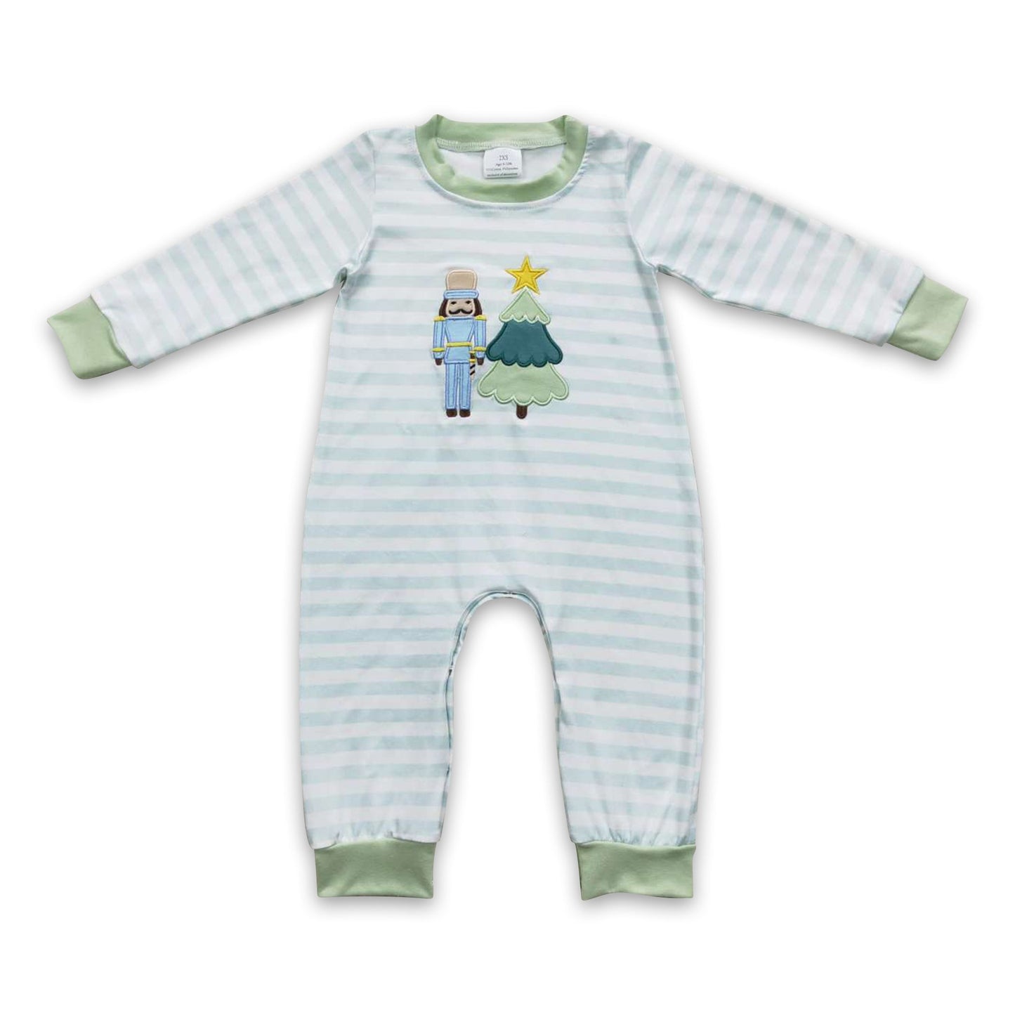 Weihnachtsbaum-Streifen Baby Jungen Ballett-Strampler