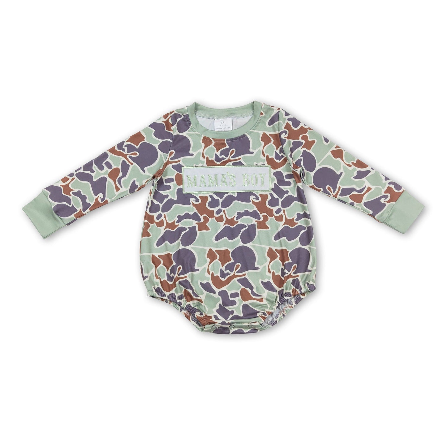 Mama's Boy Camo Langarm Strampler