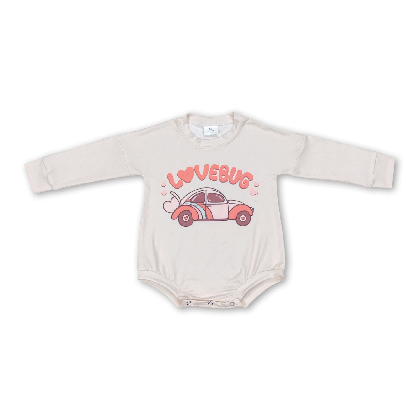Lovebug Herz Herz Auto Baby Mädchen Valentinsromper