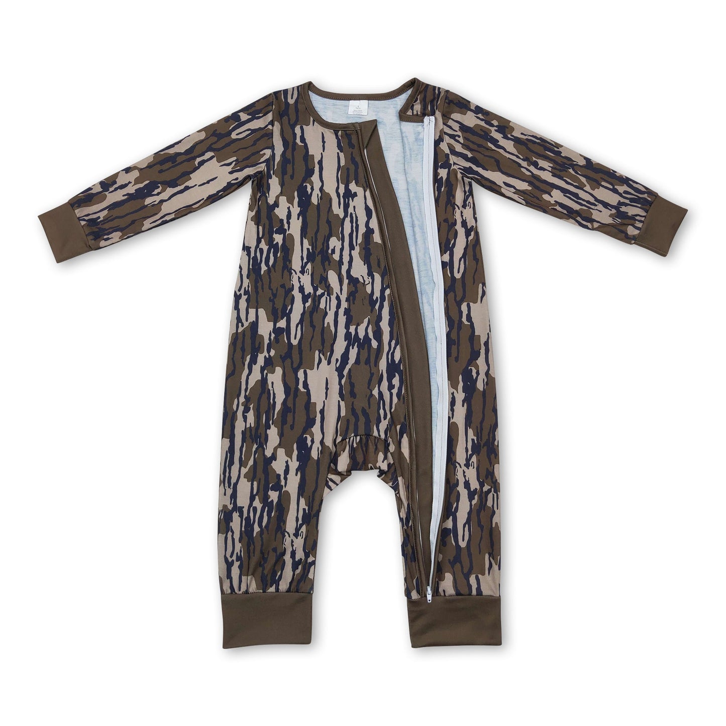 Langarm Camouflage Baby Overall mit Reißverschluss
