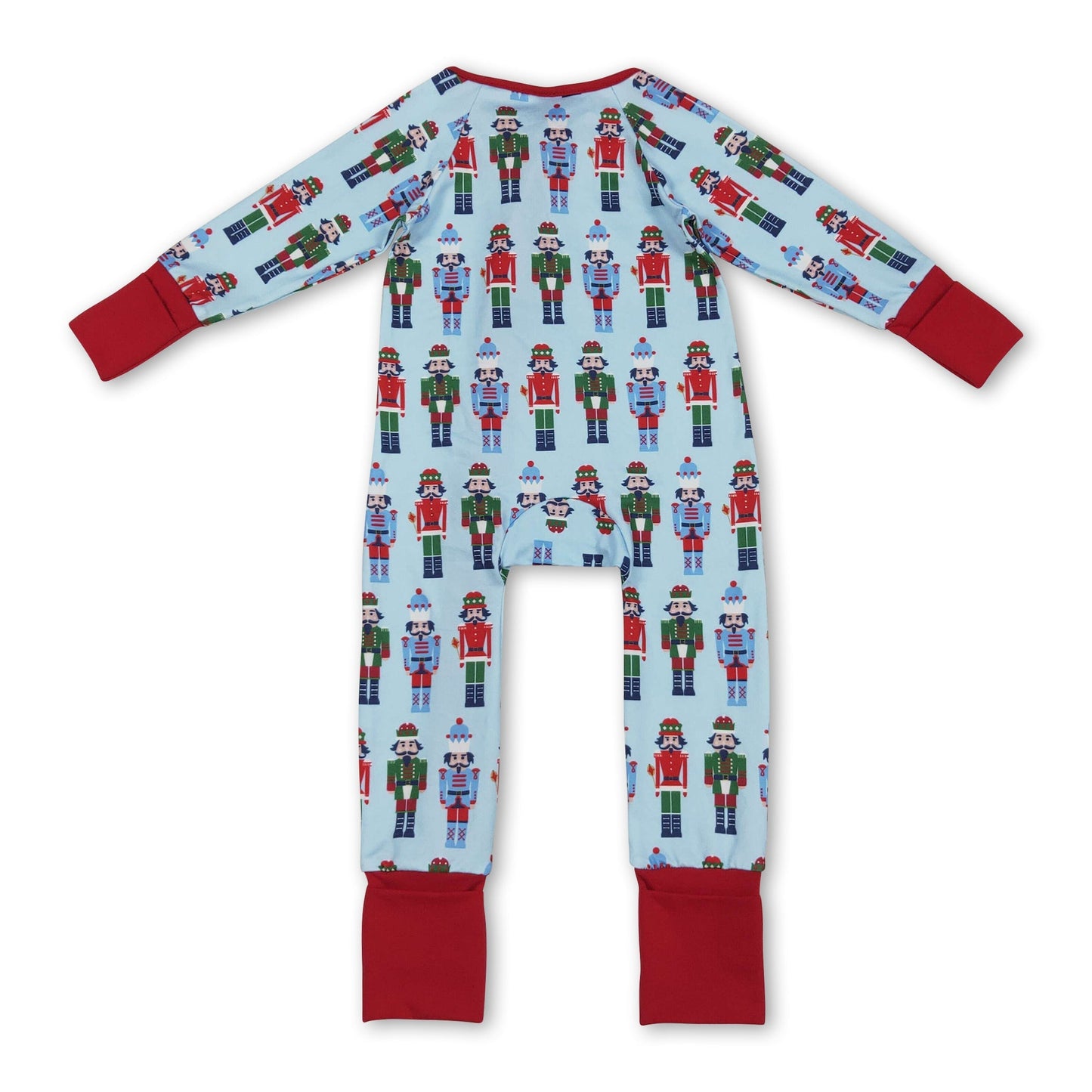 Blauer Ballett-Strampler mit Reißverschluss für Baby-Jungen zu Weihnachten