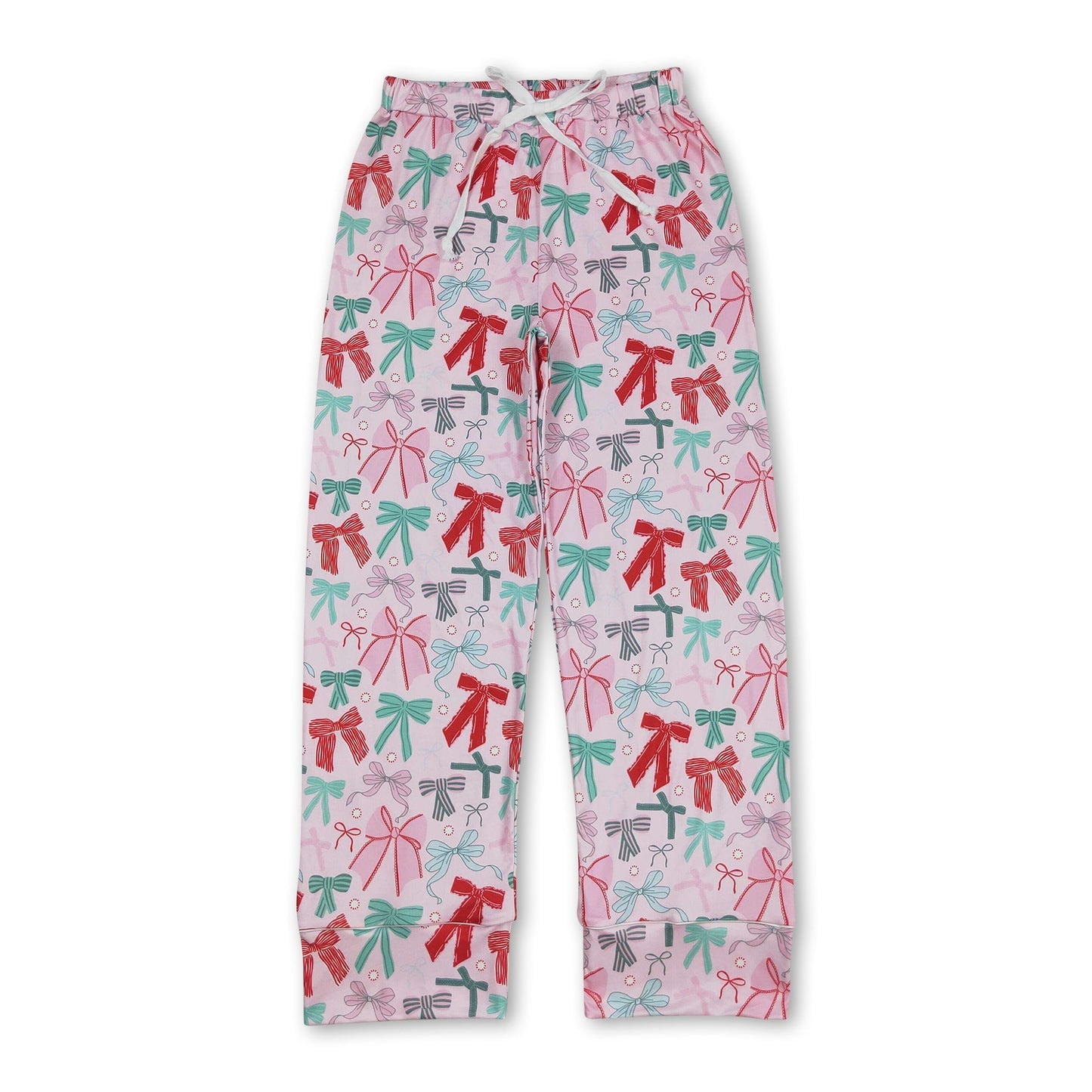 Rosa bunte Schleifen Damennachtwäsche Weihnachtshose