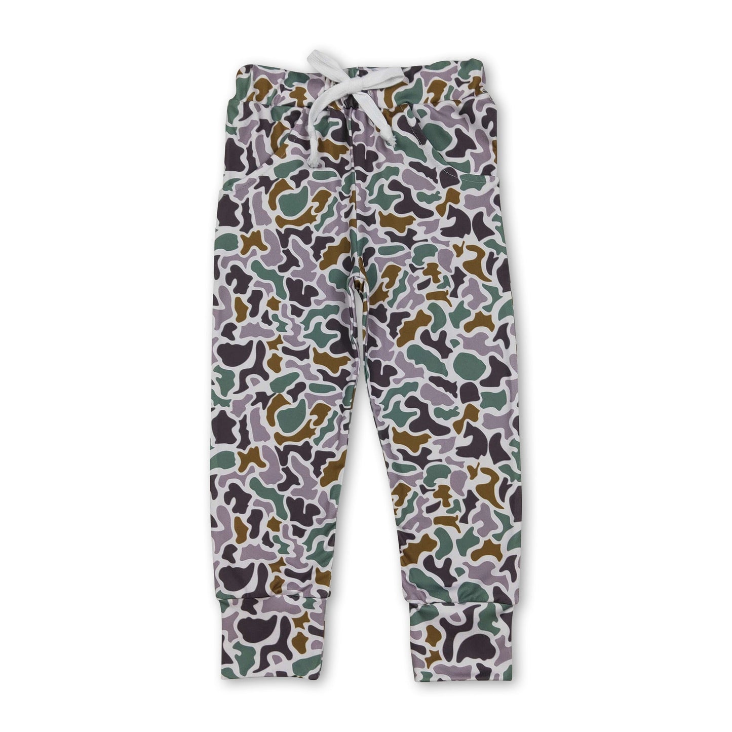 Graugrüne Camo Baseballtaschen Baby-Jungenhosen