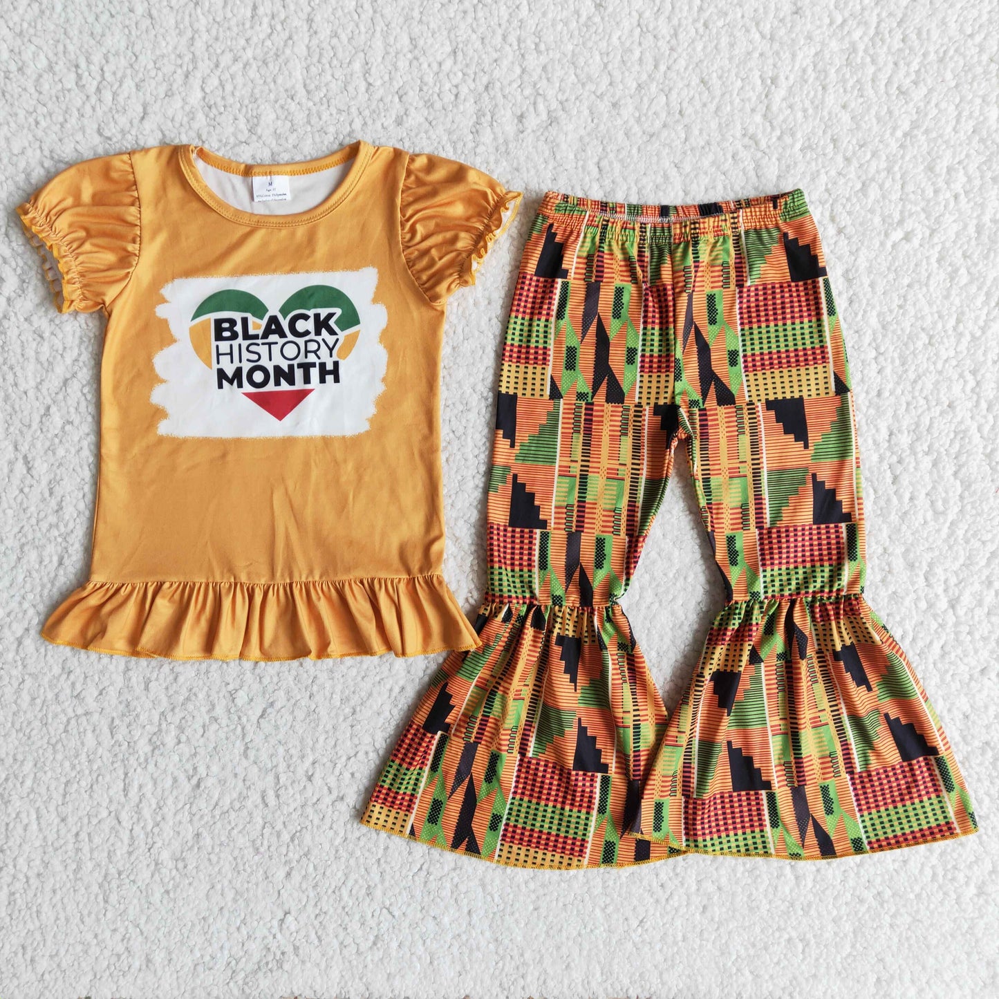 Black History Month Shirt Schlaghose Mädchen Boutique Kleidung