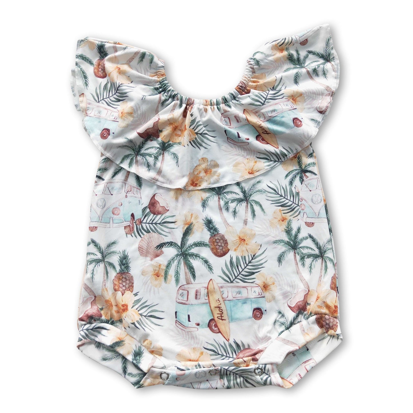 Kokosnuss-Ananas-Strampler für Baby-Mädchen im Sommer
