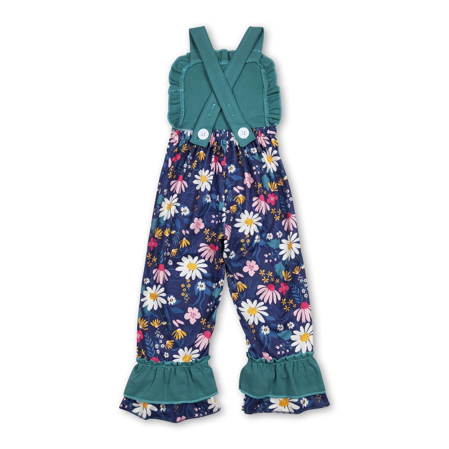 Ärmelloser Baby-Mädchen-Strampler mit Blumenmuster