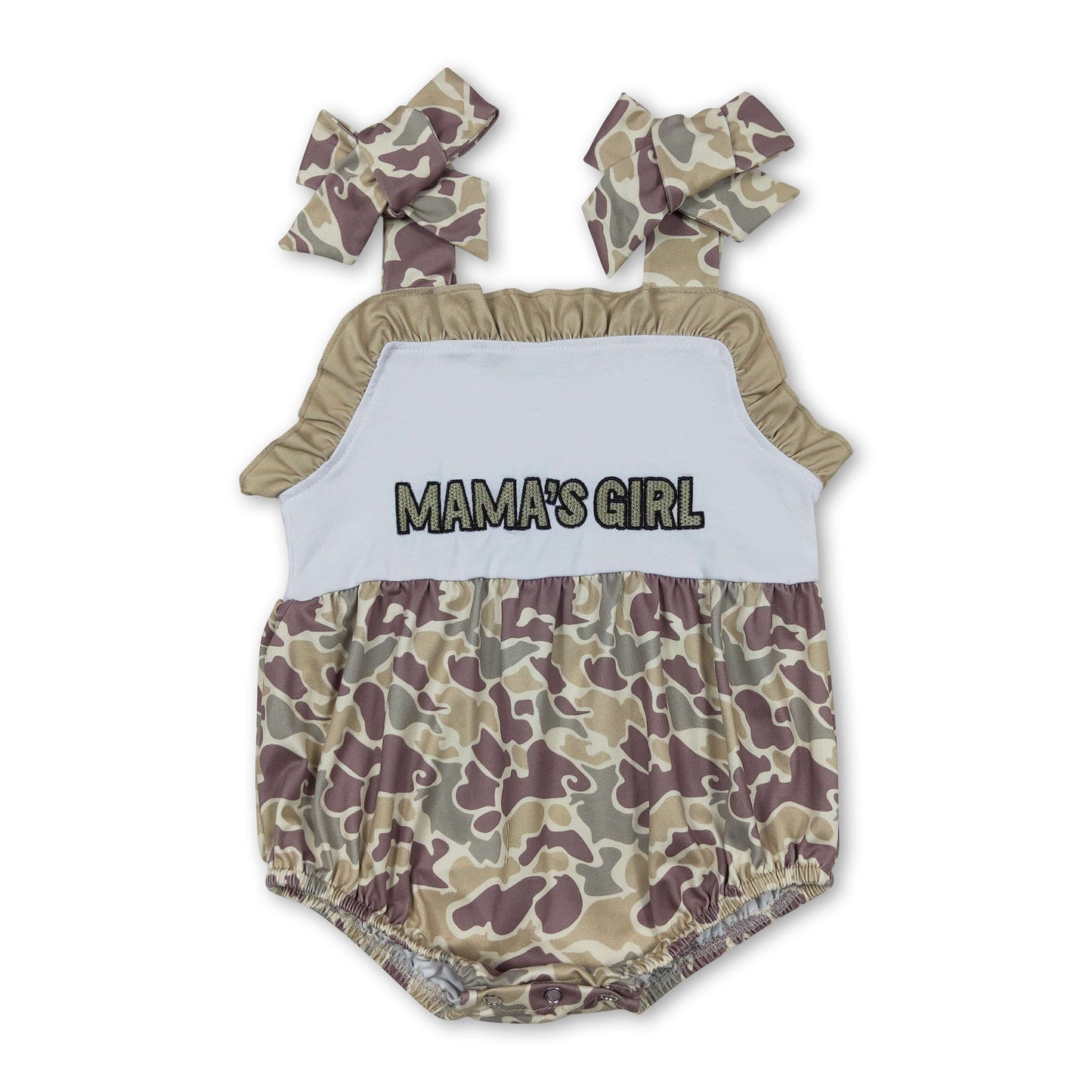 Trägerlätzchen Mama's Girl Camo Baby Strampler