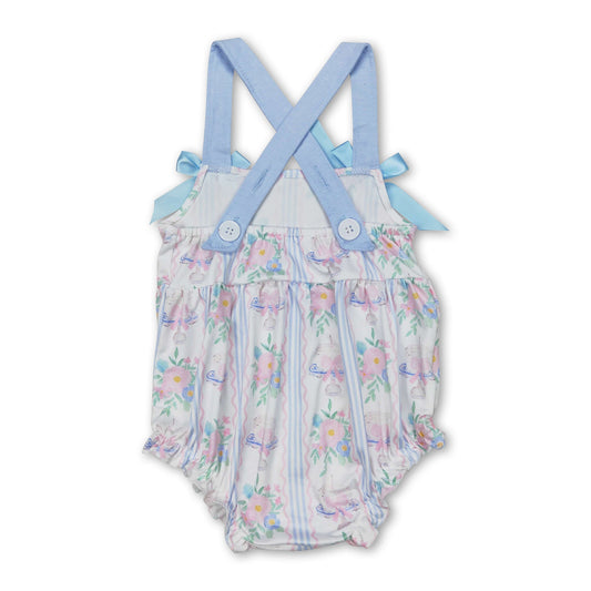 Träger Kuchen Blumen Schleife Baby Mädchen Sommer Strampler