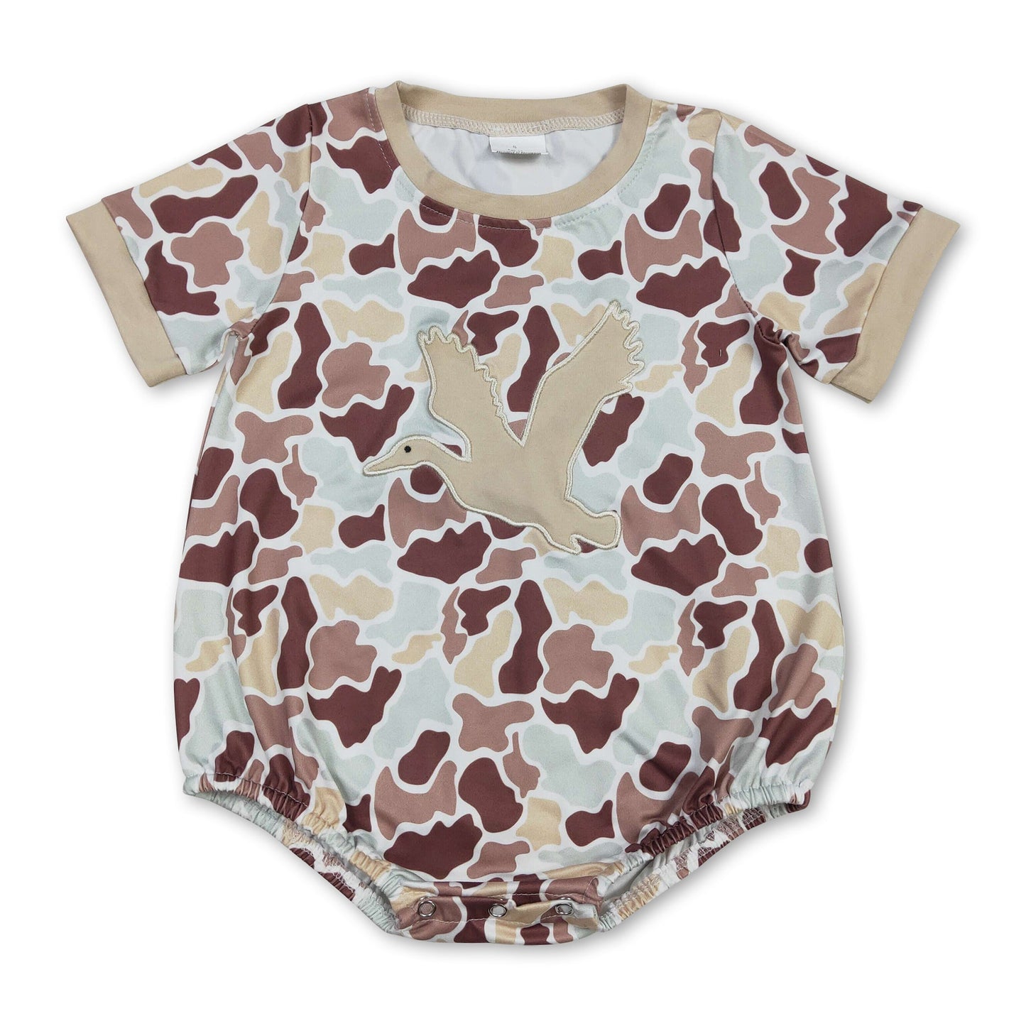 Kurzärmeliger Camo-Enten-Baby-Jungen-Sommerstrampler