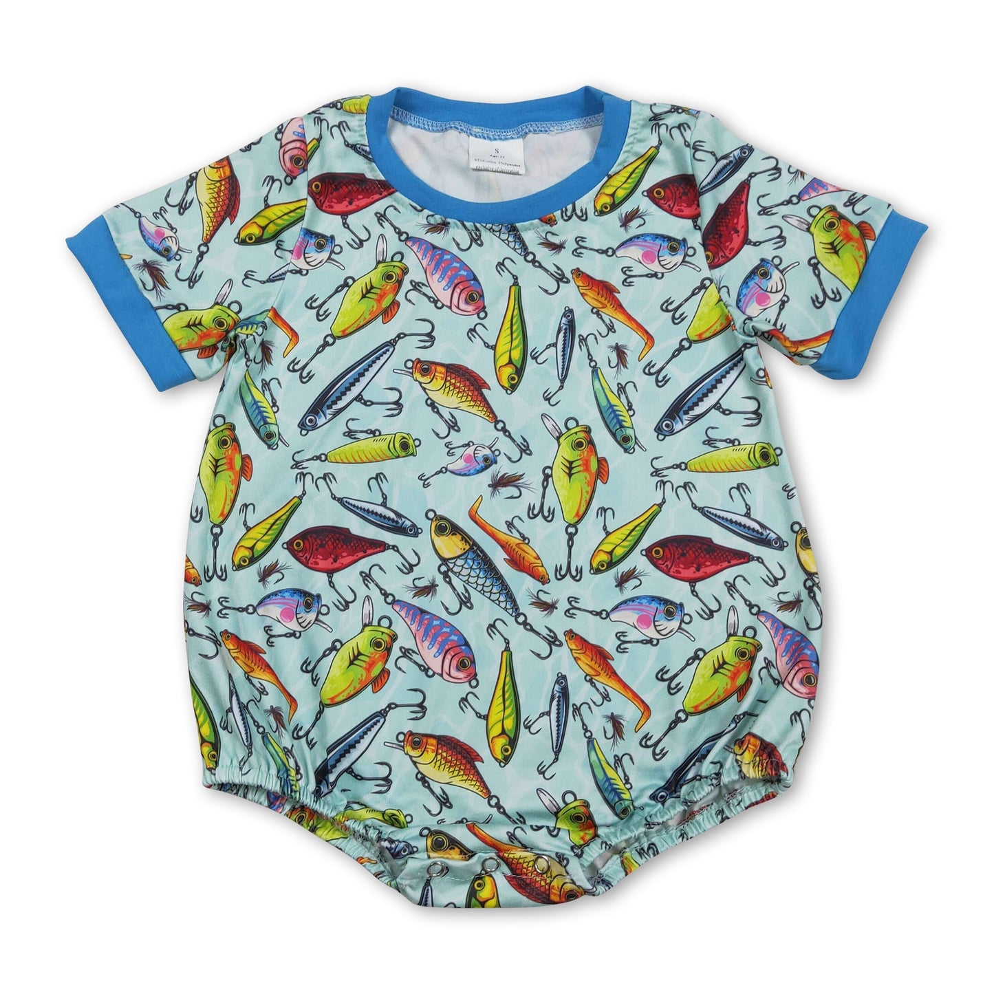 Kurzarm-Fischköder-Baby-Jungen-Sommerstrampler