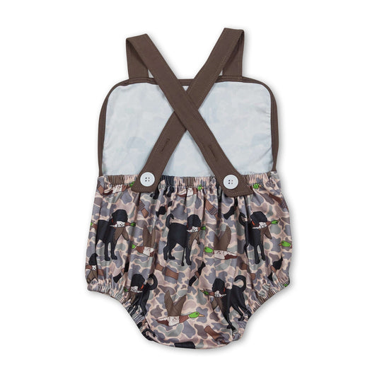 Träger Hund Ente Camo Baby Jungen Sommer Strampler