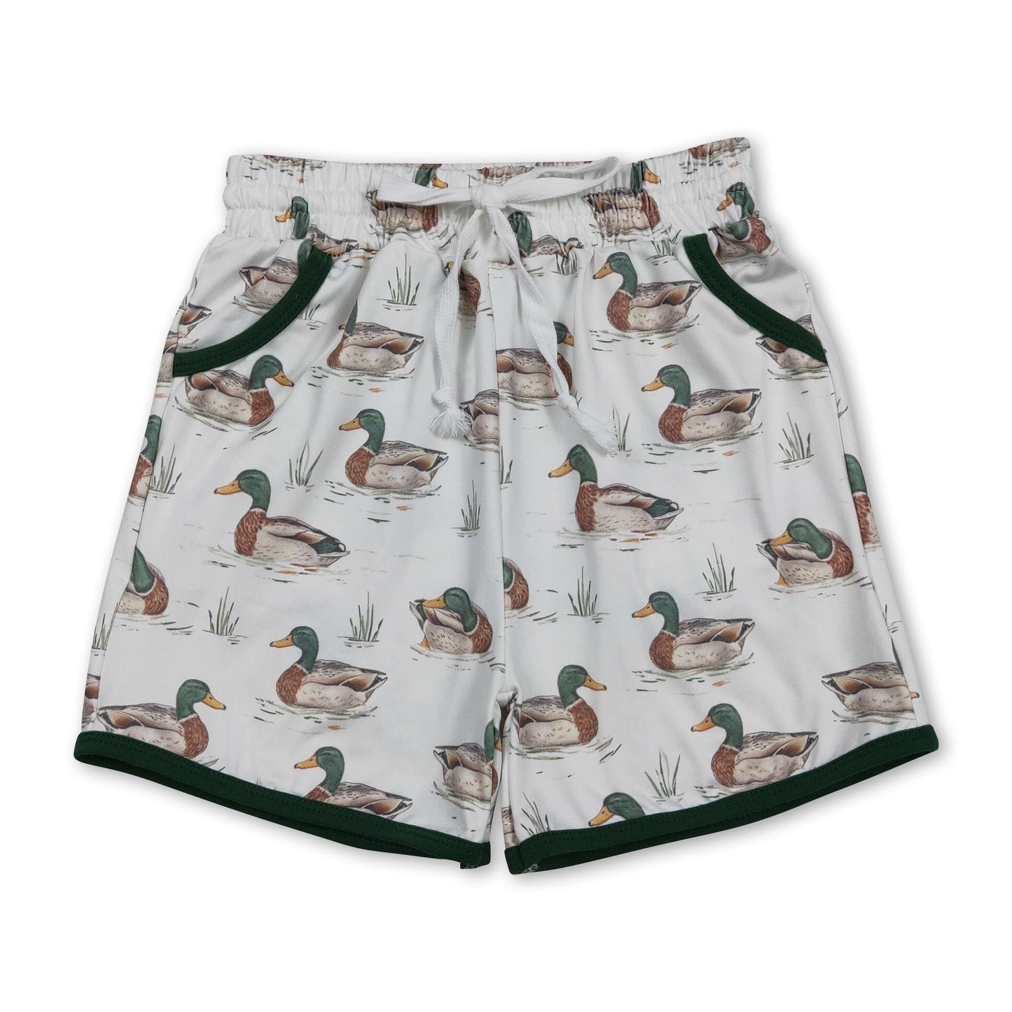 Grüne Enten-Baby-Jungen-Taschen-Sommershorts