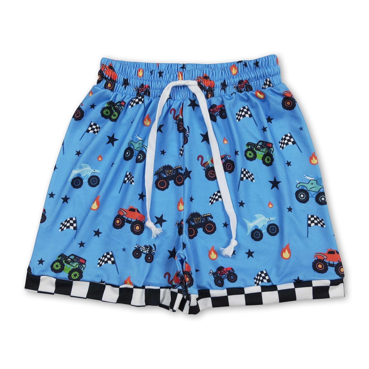 Karo Flagge LKW Kinder Jungen Sommershorts