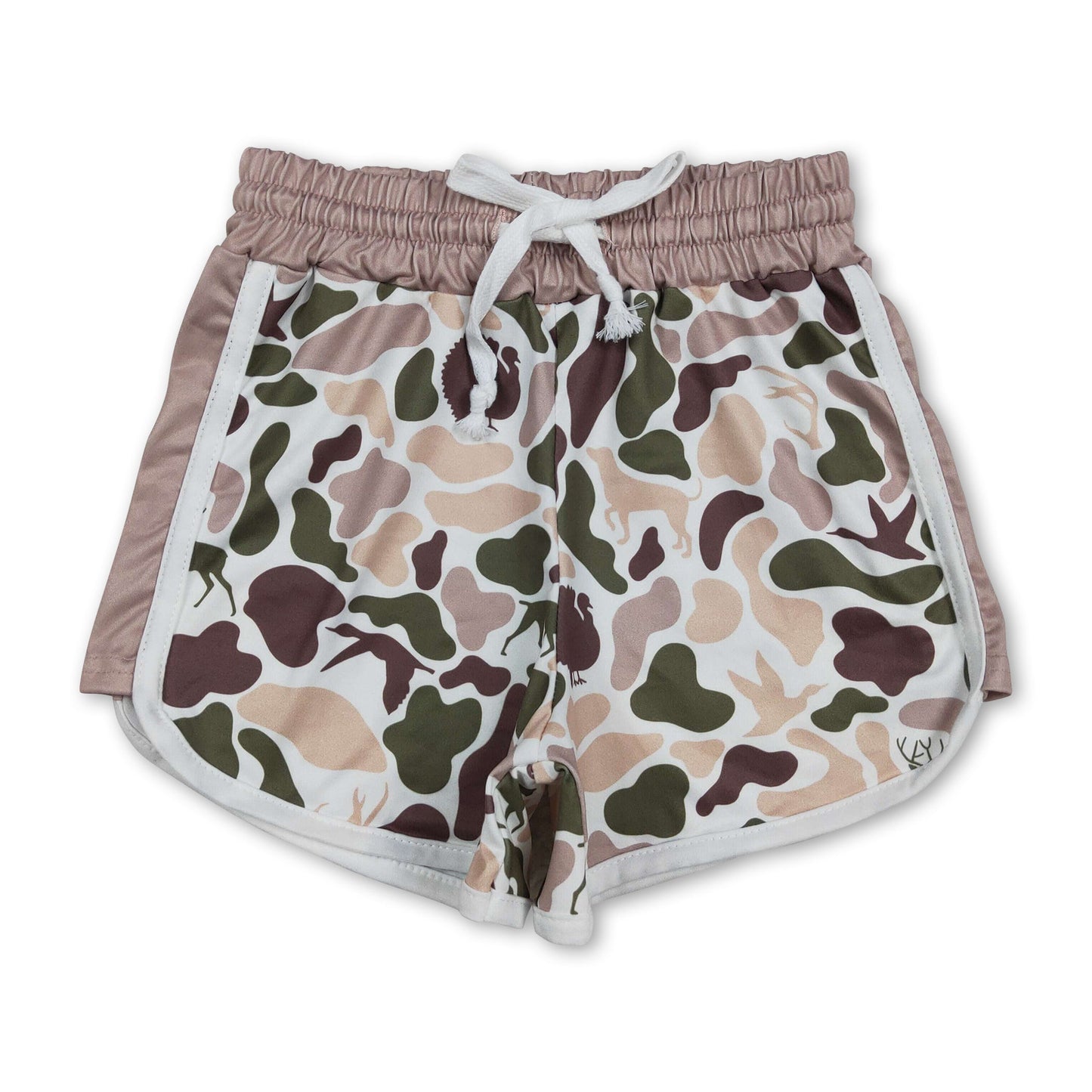 Hunde-Enten-Hirsch-Camo-Kordelzug-Kinder-Mädchen-Sommershorts
