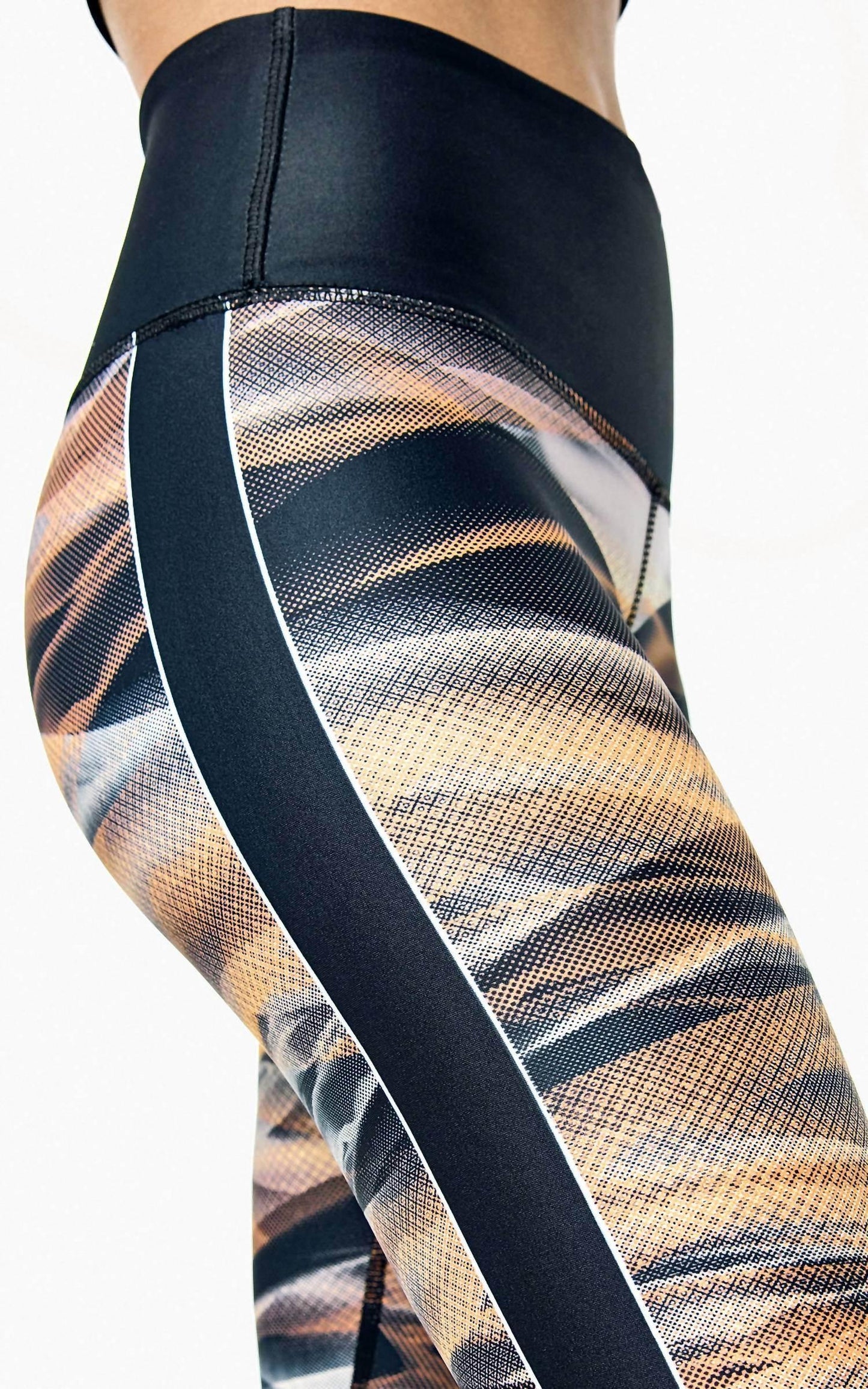 Leggings mit mittelhohem Bund und Stretchanteil
