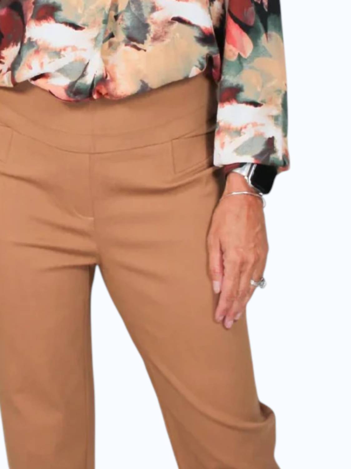 Gerade Hose mit verkürztem Bein