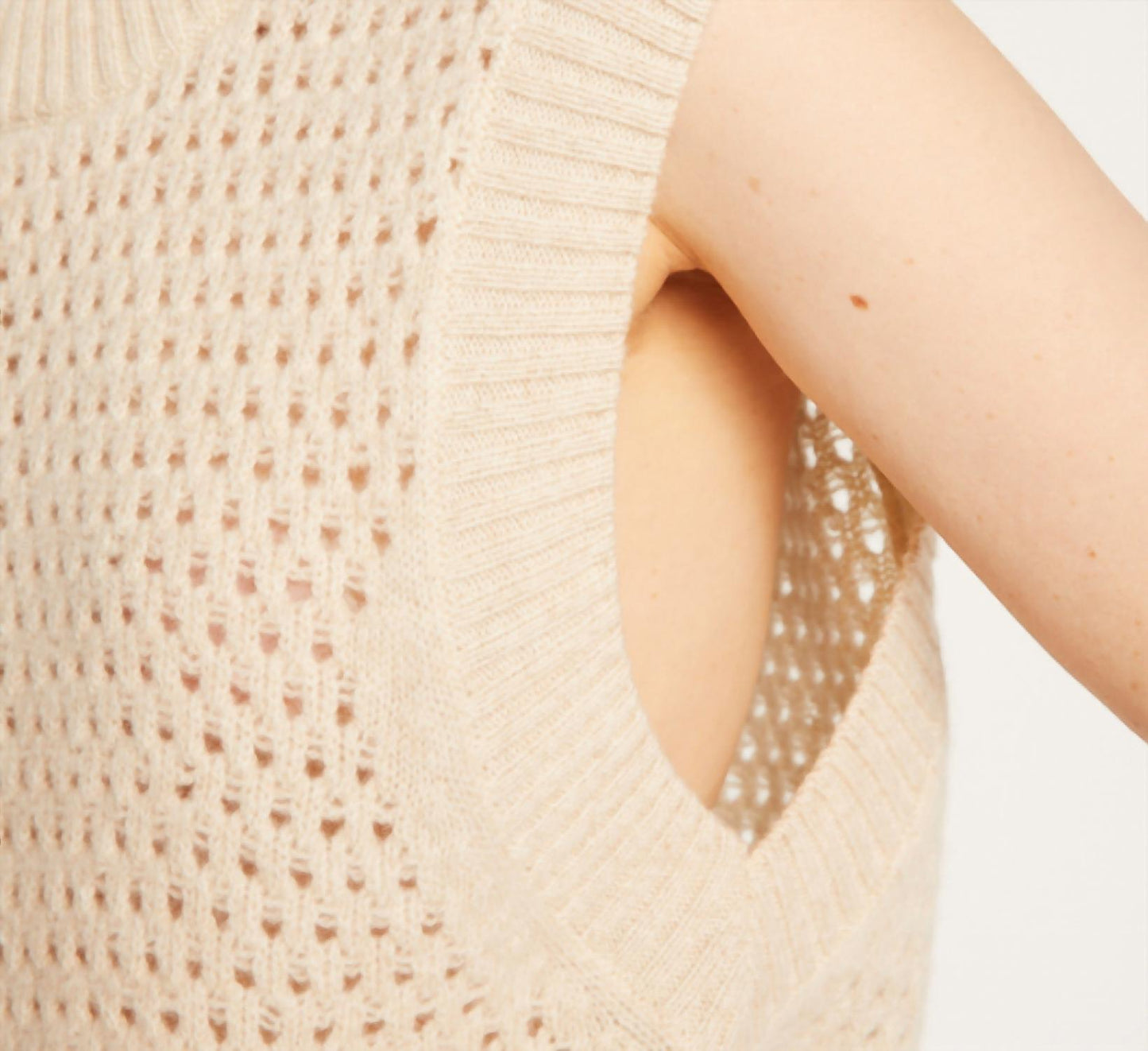 Raven Open Knit Sweater Vest