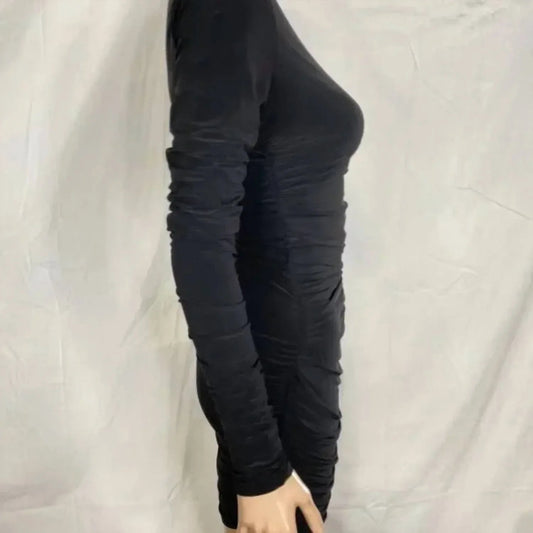 Women’s Ruched Mesh Dress