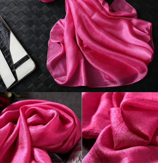 Crinkle Silk Scarf