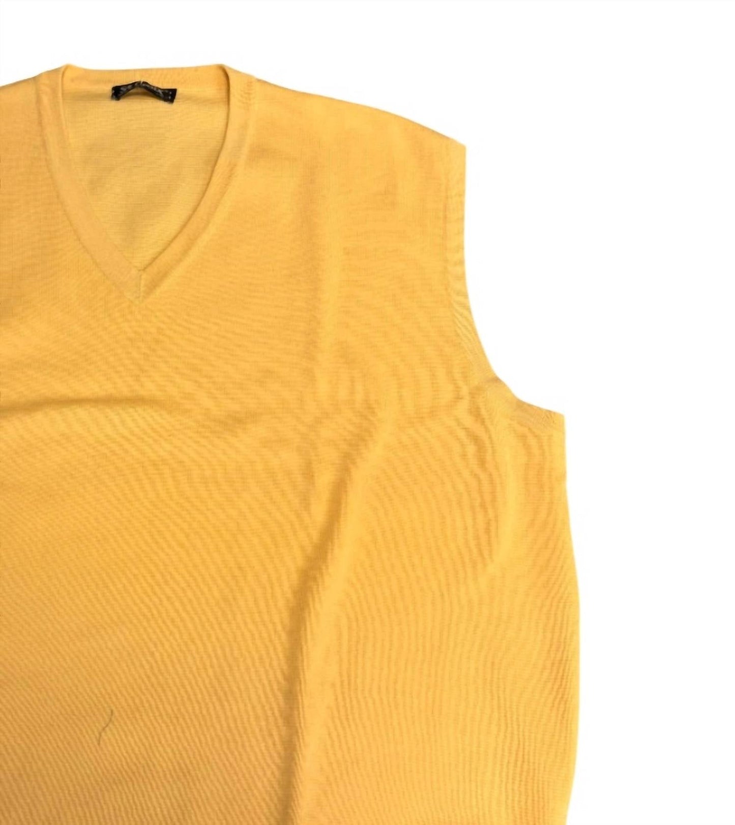 Men's V-neck Durable Flat Knit Vest