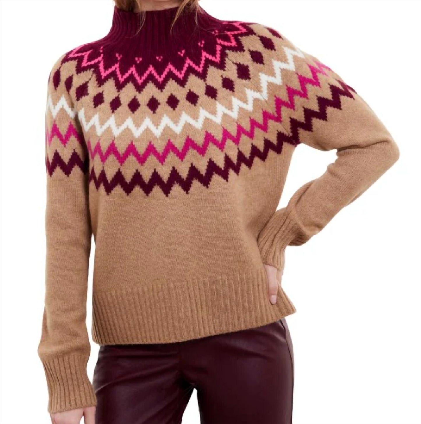 Sara Fairisle Rollkragenpullover