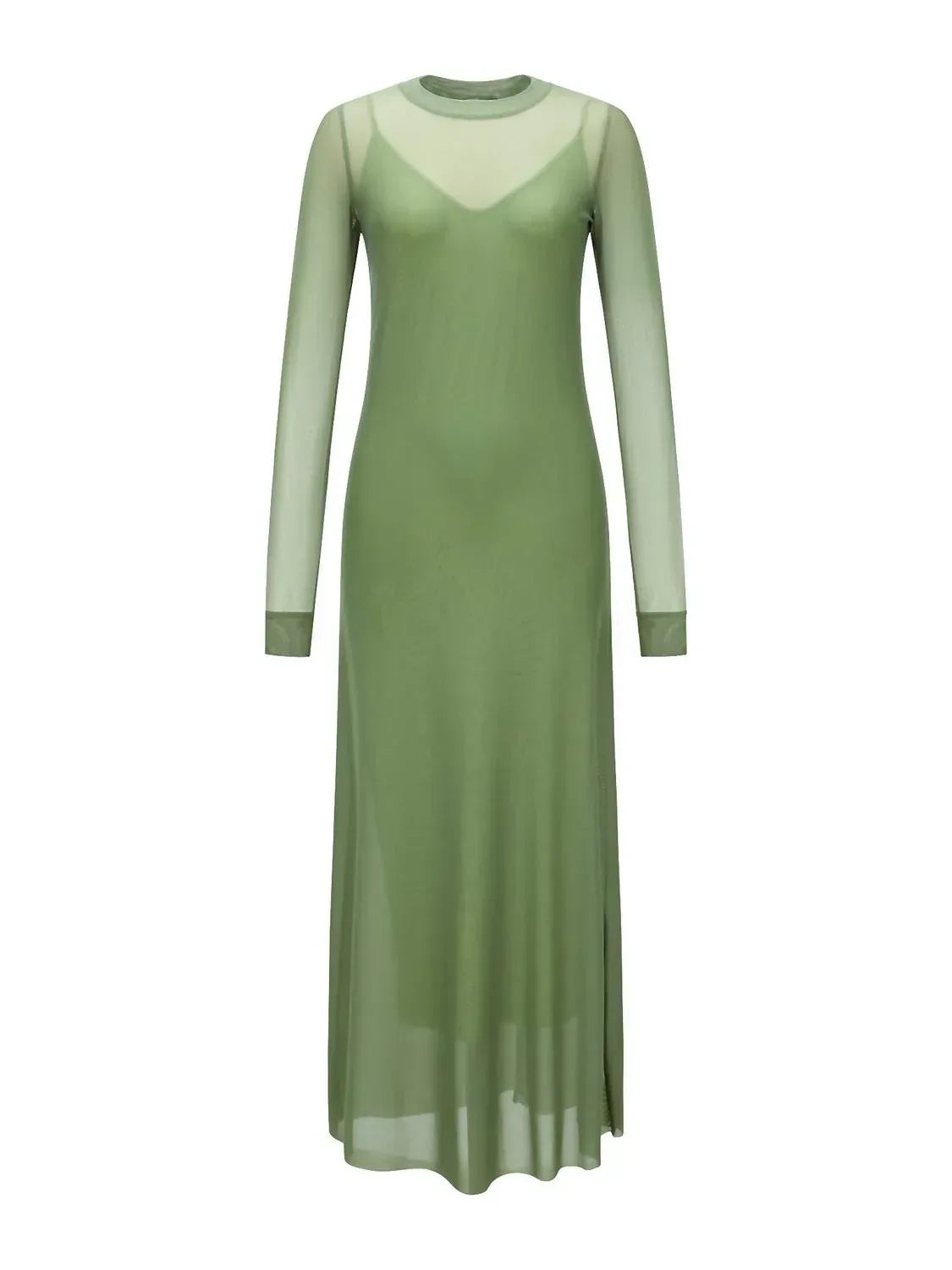 Maxikleid aus Mesh