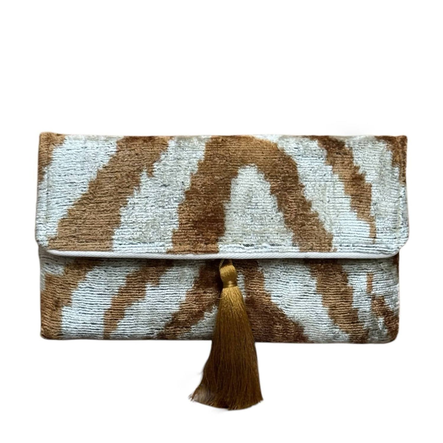 Clutch aus Seidensamt-Ikat für Damen