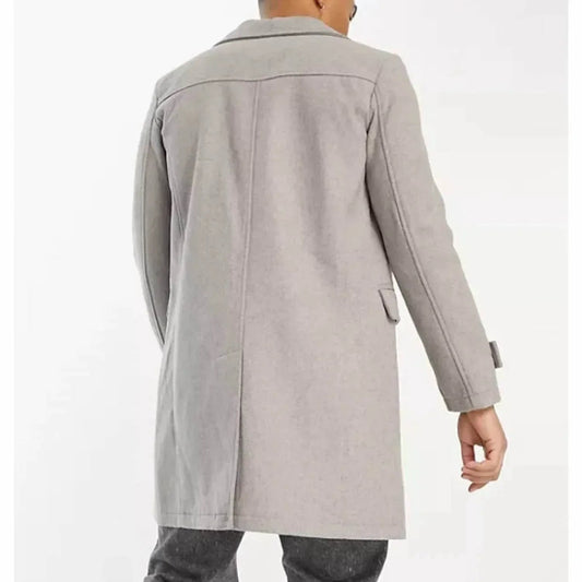 Double Breasted Wool Mix Coat