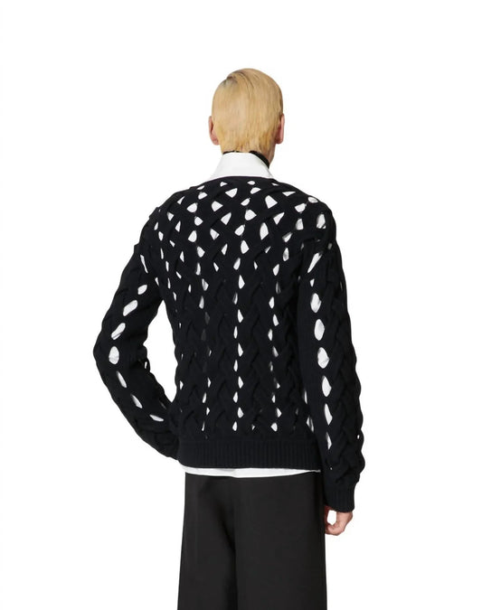 Cut-out Knit Jumper