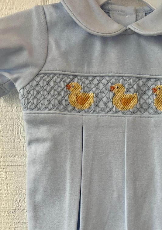 Baby's Smocked Duck Romper