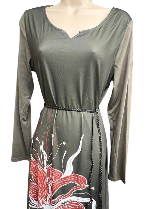 Women's Belted Beauty Jersey Dress