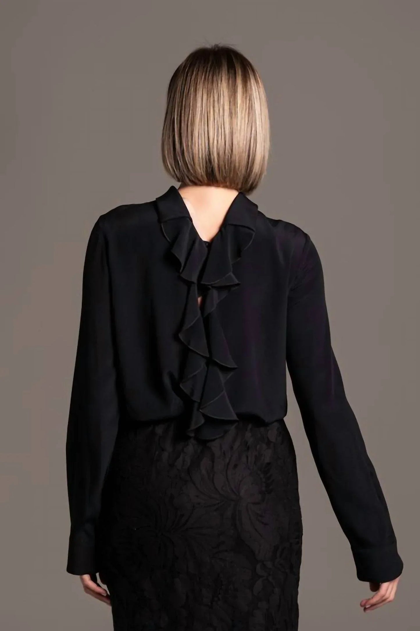 Ruffle Back Blouse