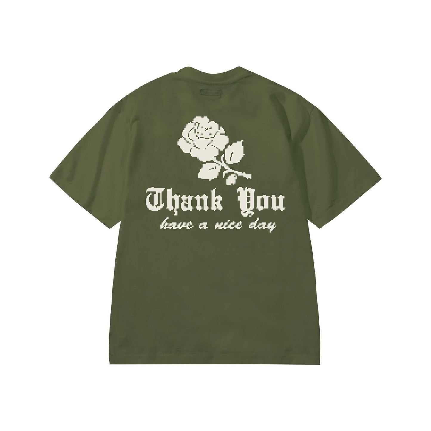 Herren Thank You Needlepoint T-Shirt