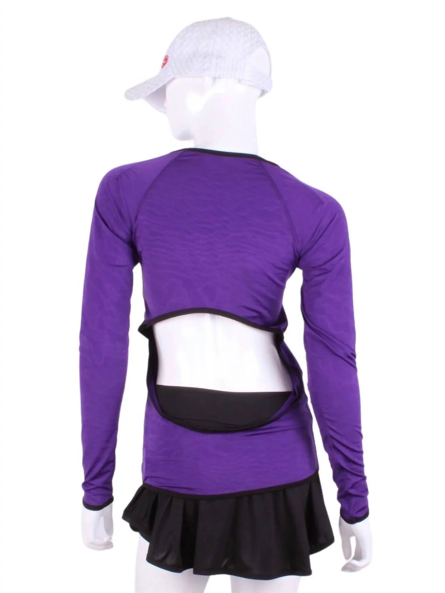 Women's Open Back Long Sleeve Top