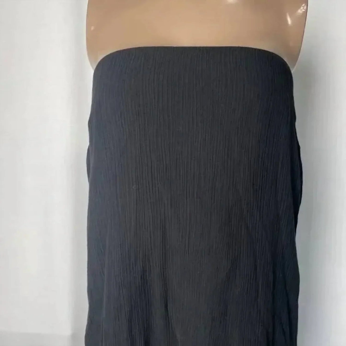 Women's Strapless Gauze Textured Maxi Dress