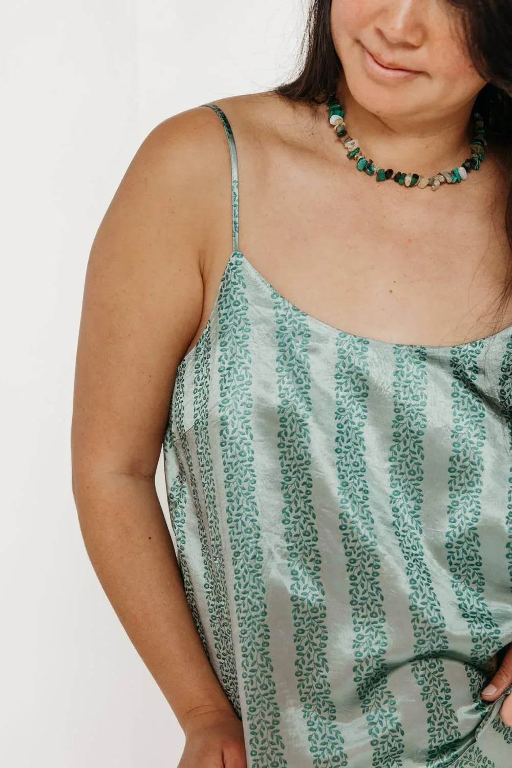 Flowers Straps Top Washed
