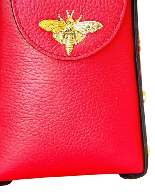 Women's Bumblebee Leather Cellphone Case Bag