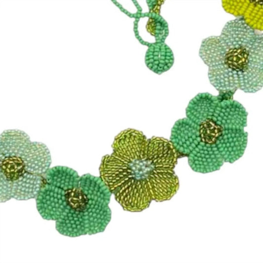 Women's Tiny Hand Beaded Necklace