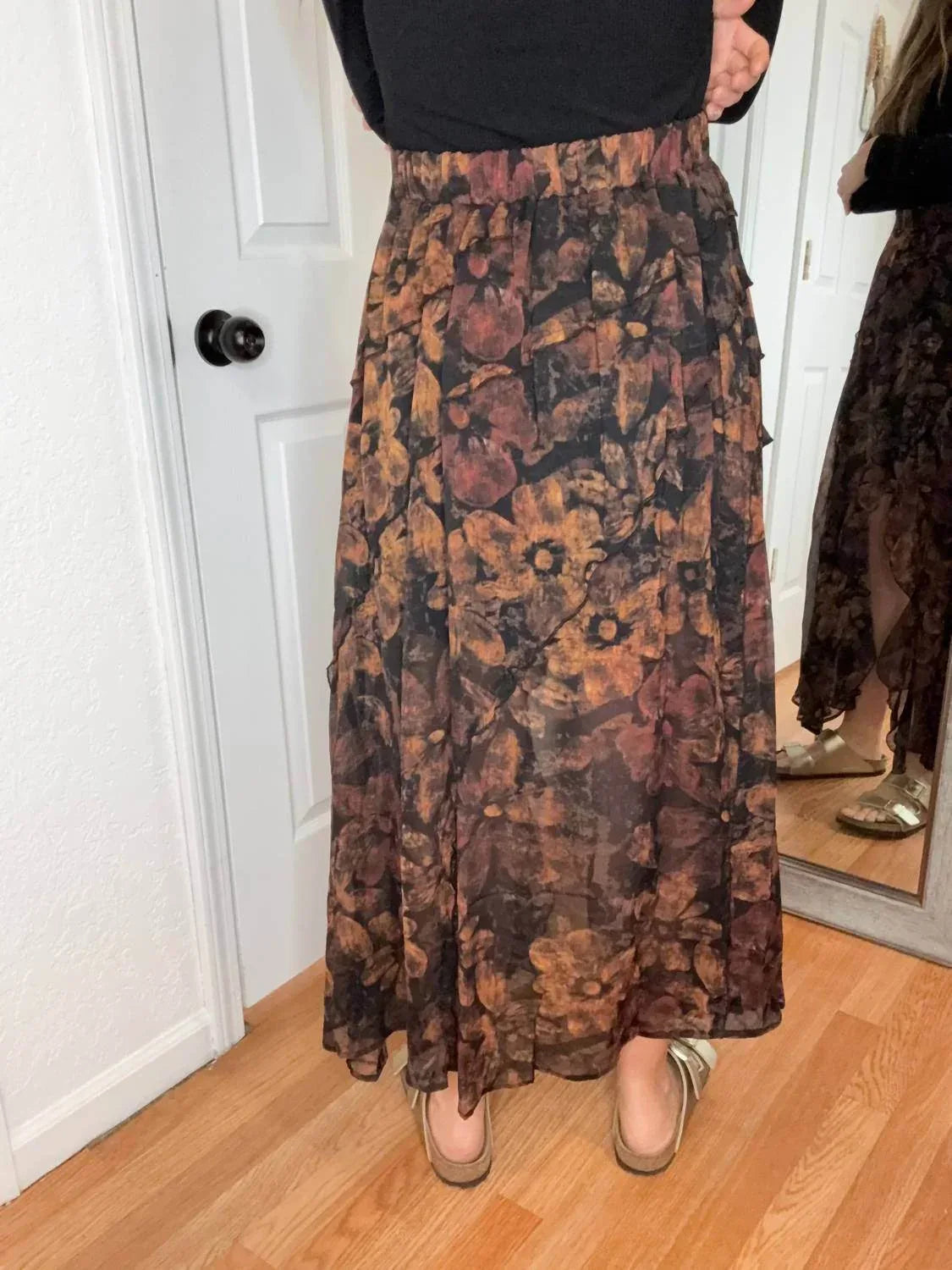 Harvest Floral Midi Maxi Skirt