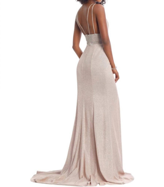 Deep V-neck Maxi Dress