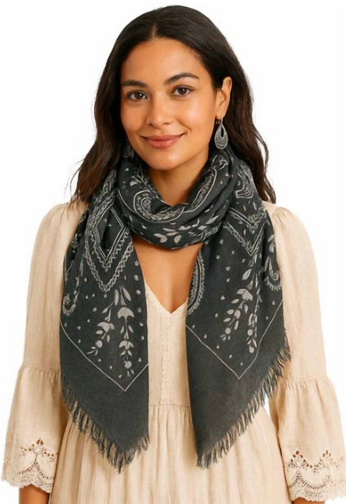 Cashmere Wool Paisley Scarf