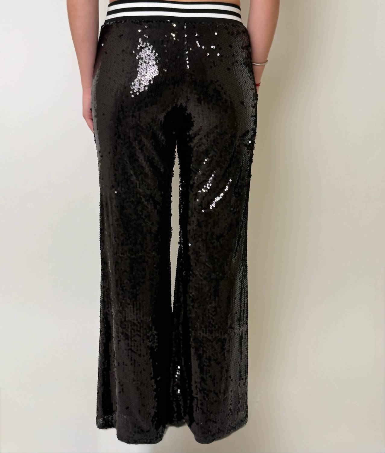 Sequins Wide Leg Pants