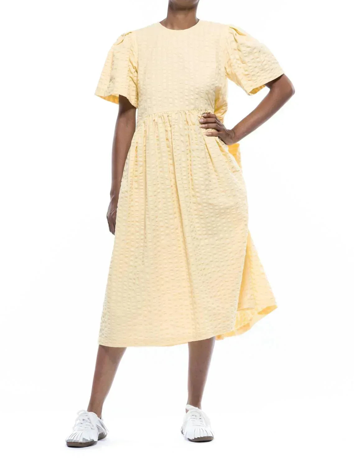 Frühlingsgarten Midi-Kleid