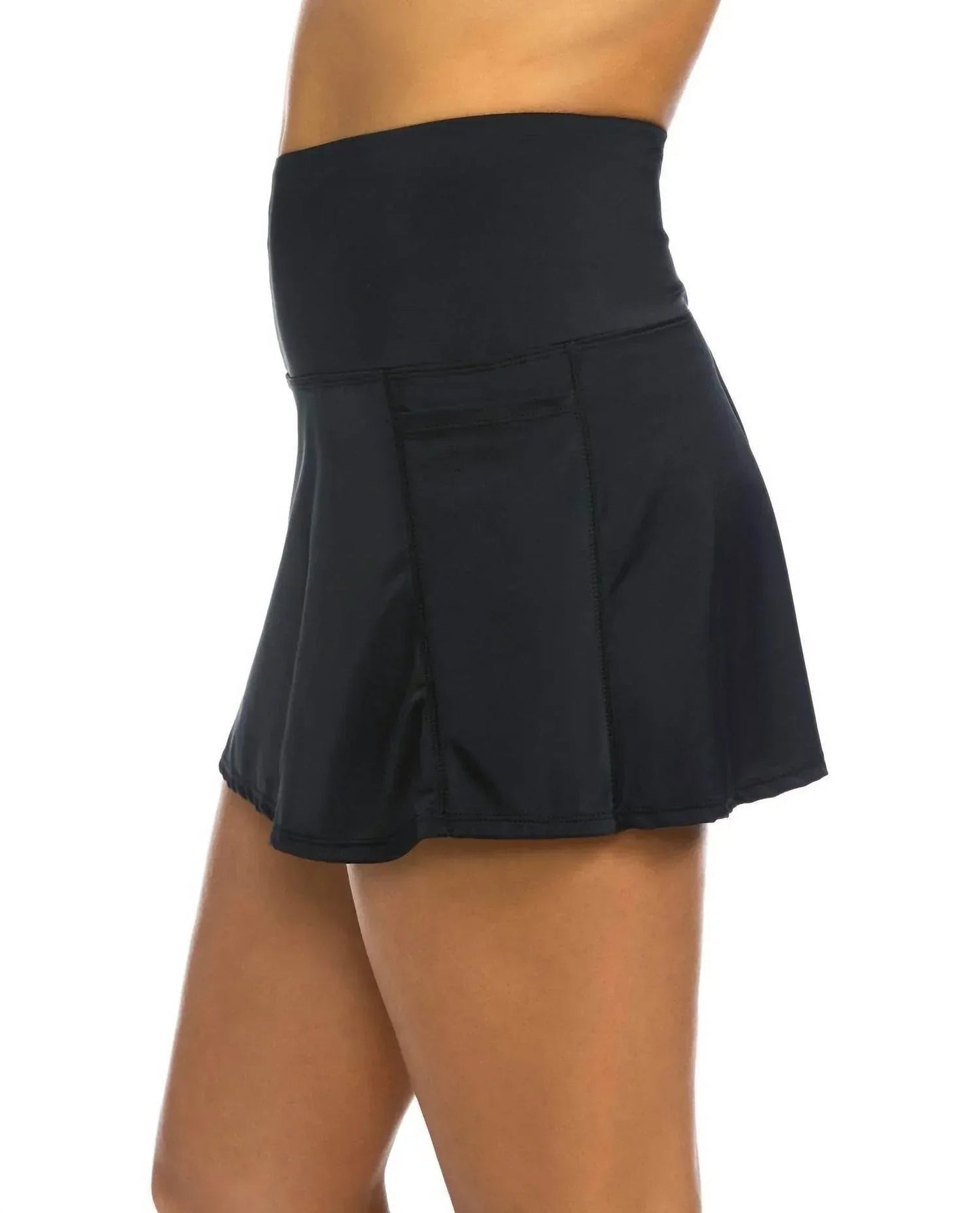 Chlorbeständiger Techkini High Waisted Badeskirt
