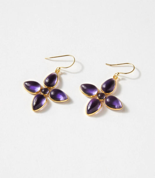 Women's Dangling Gemstone Earrings