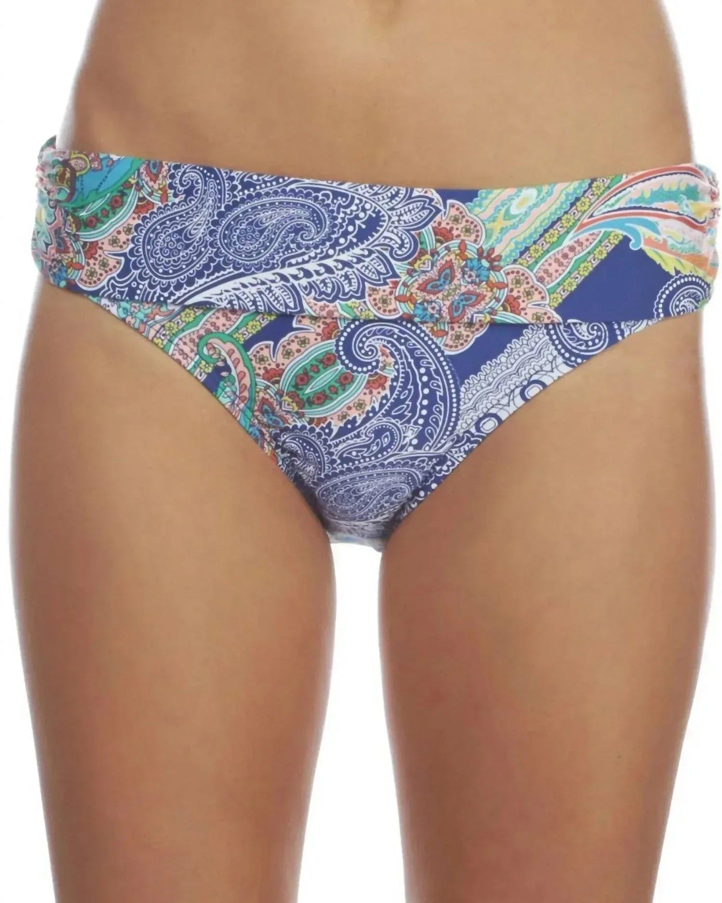 Hipster-Bikinihose mit Umschlagbund