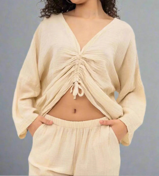 Camille Rutched Blouse