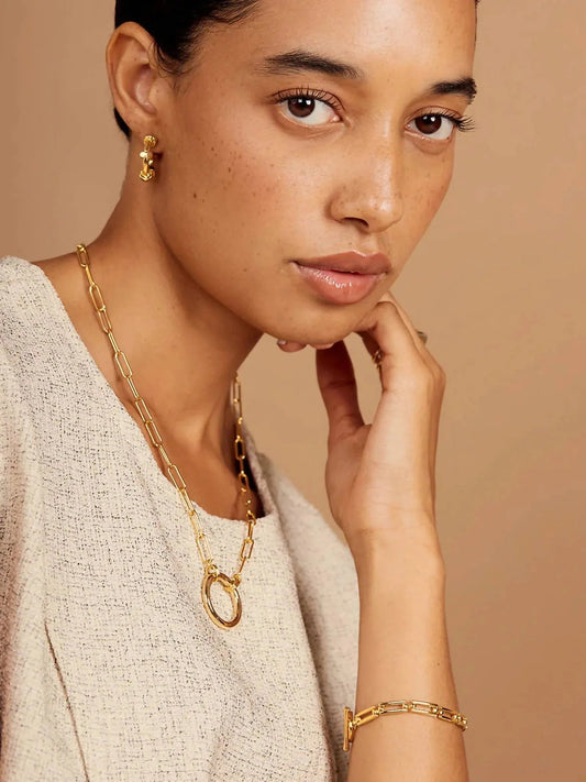 Women's Rectangle Chain Toggle Bracelet